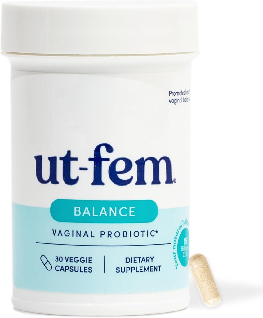 UT- Fem Balance Vaginal Probiotic Name 124; Womens Probiotic for pH Balance, Vaginal Health & Odor Support