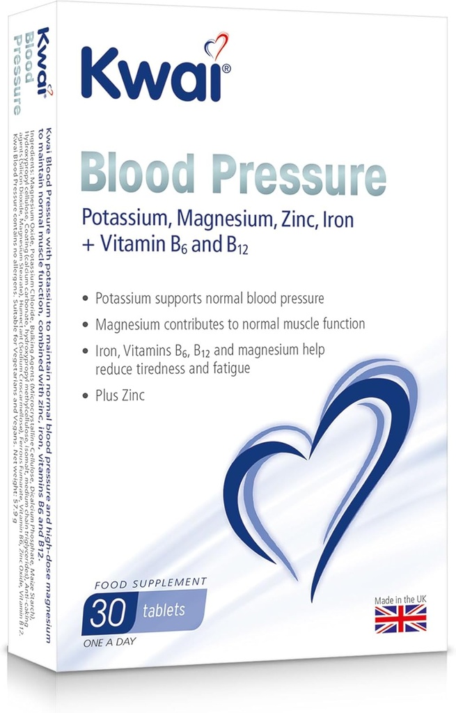 Kalium, Magnesium 400mg + vitamin B6 og B12 - 30 tabletter