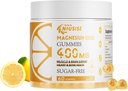 Magnesium oxide gummier til mænd og kvinder, let Absorberet Magnesium gummier supplement til muskel, ben og hjerte støtte, Magnesium kompleks supplement 400mg