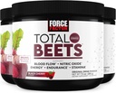 FORCE FACTOR Total Beets Superfood Beet Root Powder 3- Pack, Nitrater til Support Circulation, Blod Flow, Nitrooxid, Energi, Endurance, Stamina, Cardiovaskulær Heart Health Supplement, 90 Serveringer