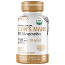Naturens Fusions Nutri Organic Lions Mane Supplement kapsler - 1900 mg, 10: 1 Dobbelt Udtrækning, 120 Greve - Mushroom ekstrakt (Fruiting Body) - Tredjeparts testet