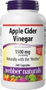 Webber Naturals Apple Cider eddike kapsler med moderen, 1500 mg per servering, høj potens, 240 kapsler, naturlige fordøjelsesstøtte, sukker, Dairy & Gluten Free