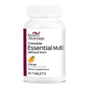 Bariatric Advantage Chewable Essential Multivitamin Without Iron - 200 DV of Key Nutrients - Trace Mineral Support* - Multivitamins for Bariatric Patients - Orange - 60 Count
