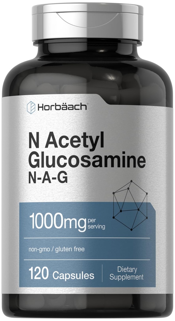 Horbaach N- Acetyl Glucosamin 1000 mg 10 mg 12 4; 120 kapsler
