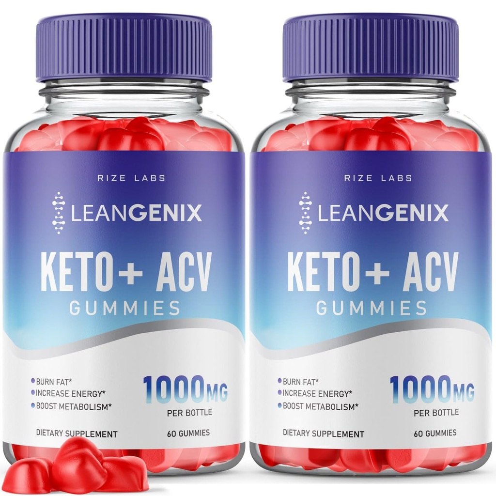rize laboratorier (Pack of 2 Leannix Keto + ACV Gummies for Advanced Weight Loss, to Burn Fat and Use as Main Source of Energy, Gomitas, Supplement Review (120 Gummies)