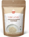 SPICY ORGANIC Organic Ashwagandha Root Powder - 1 lb., Non- GMO, 100% Rå fra Indien - Indisk Ginseng (Phelania Somnifera) - Naturlig Stress Support, Energi & Immunsundhed