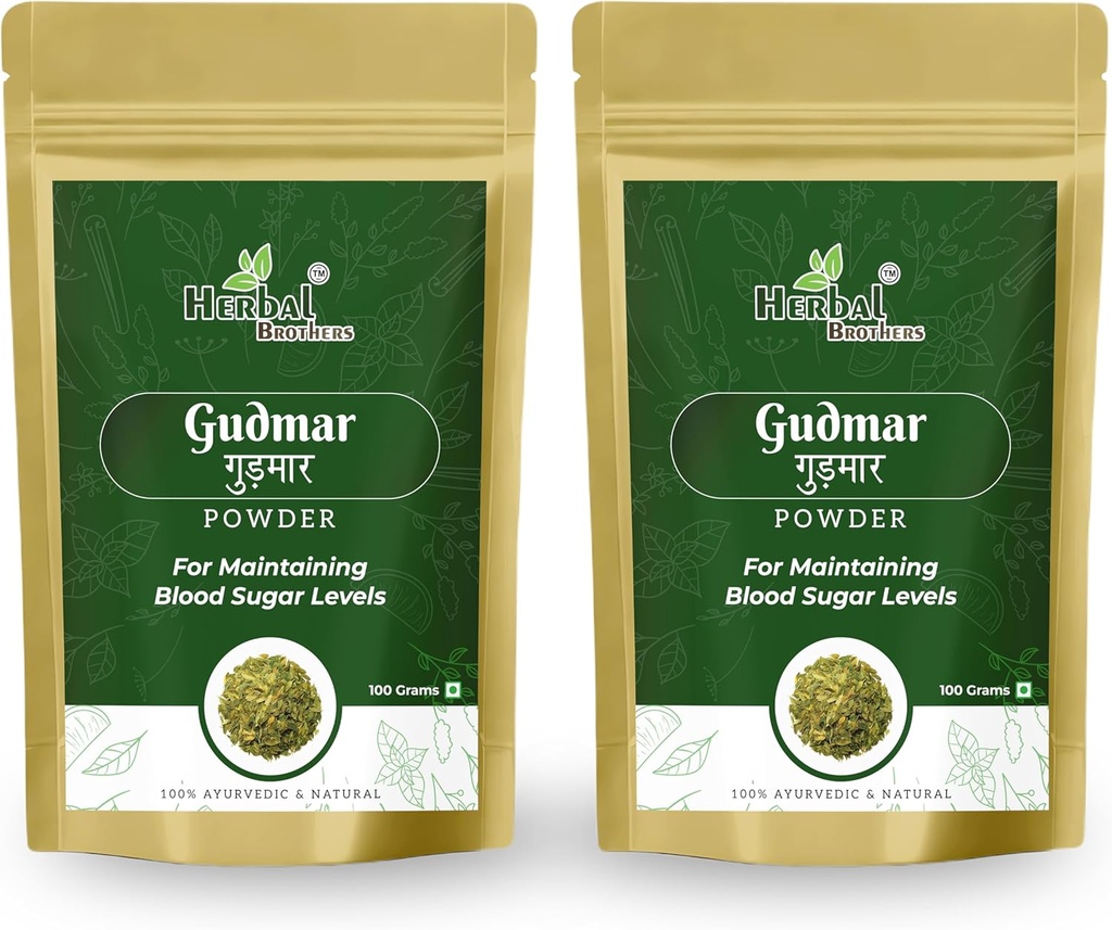 Gudmar Powder / Churn - en ayurvedisk Powder beriget med essentielle næringsstoffer (100 gm) Pakning med 2 stk.