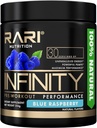 Infinity Pre Workout Performance - Pre Workout for kvinder og mænd, High- Performance Energy Powder - 30 Servere - Blå Hindbær