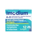 Imodium A- D Diarré Relief Softels med Loperamid HCl, Anti- Diarré Medicin til at hjælpe med at kontrollere symptomer på Diarré På grund af akut, Travelers Diarré, HSA / FSA Egnet, 12 ct
