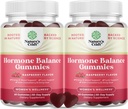 Hormonbalance for kvinder Gummies of All Age - PMS Support for Kvinder til at regulere menstruation cyklus & Hormonal balance Menopause & Mood Swings med B6-vitamin & Dong Quai - 60 Chews - 2 pakke
