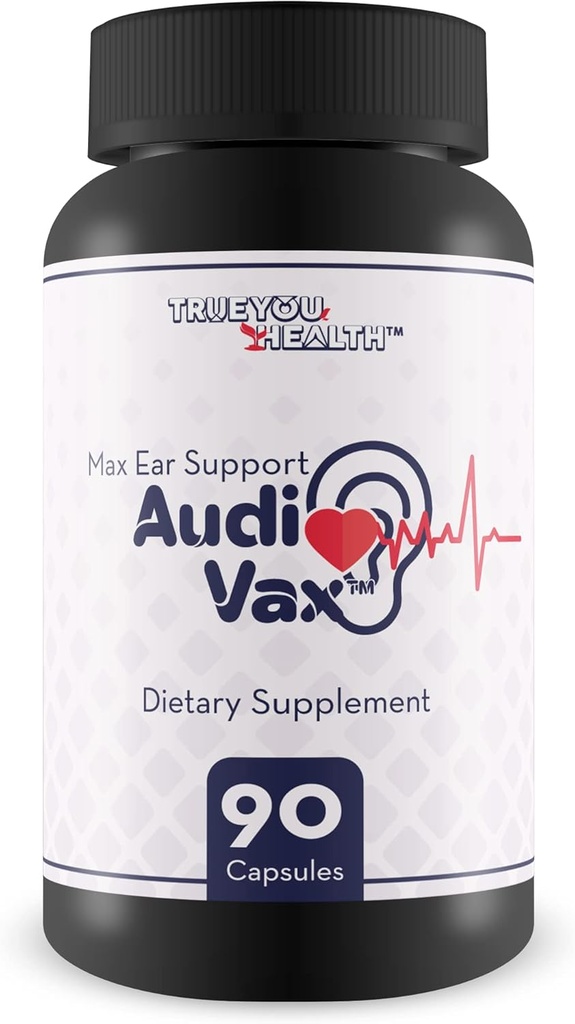 Max Ear Support Audi Vax - Ear Health Support - Promote Indre Ear & Middle Ear Sundhed med forbedret blodgennemstrømning - Hjælp med at reducere høretab & Ear Ringing - Støtte sund auditorfunktion