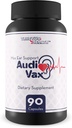 Max Ear Support Audi Vax - Ear Health Support - Promote Indre Ear & Middle Ear Sundhed med forbedret blodgennemstrømning - Hjælp med at reducere høretab & Ear Ringing - Støtte sund auditorfunktion