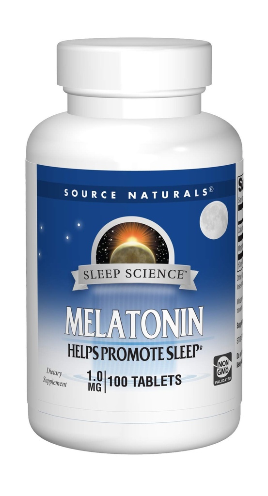 Source Naturals Melatonin 1 mg - 100 tabletter