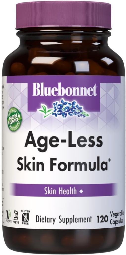 BlueBonnet Age- Mindre Skin Formel Kapsler, Hvid, Vegetabilsk, 120 Tæl