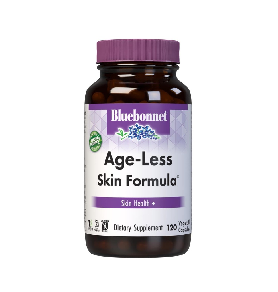 BlueBonnet Age- Mindre Skin Formel Kapsler, Hvid, Vegetabilsk, 120 Tæl