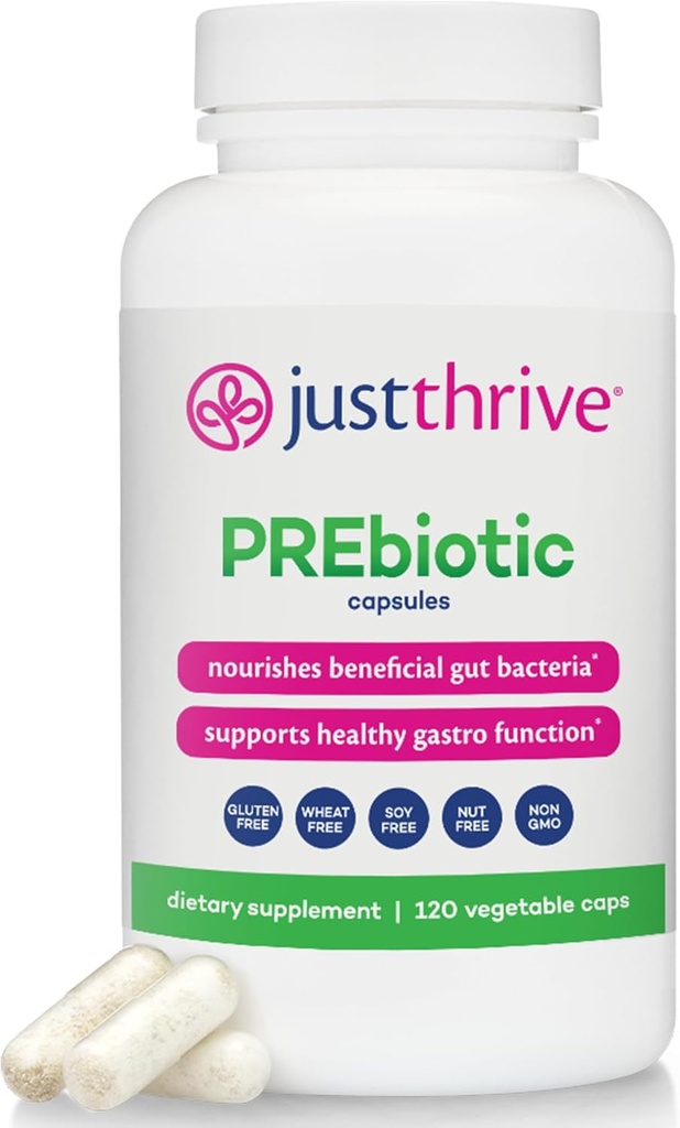 Bare Thrive Prebiotic Capsules - Prebiotic Blend for Gut Sundhed og immunforsvar, 120 Caps