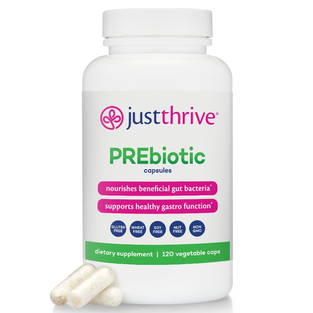 Bare Thrive Prebiotic Capsules - Prebiotic Blend for Gut Sundhed og immunforsvar, 120 Caps