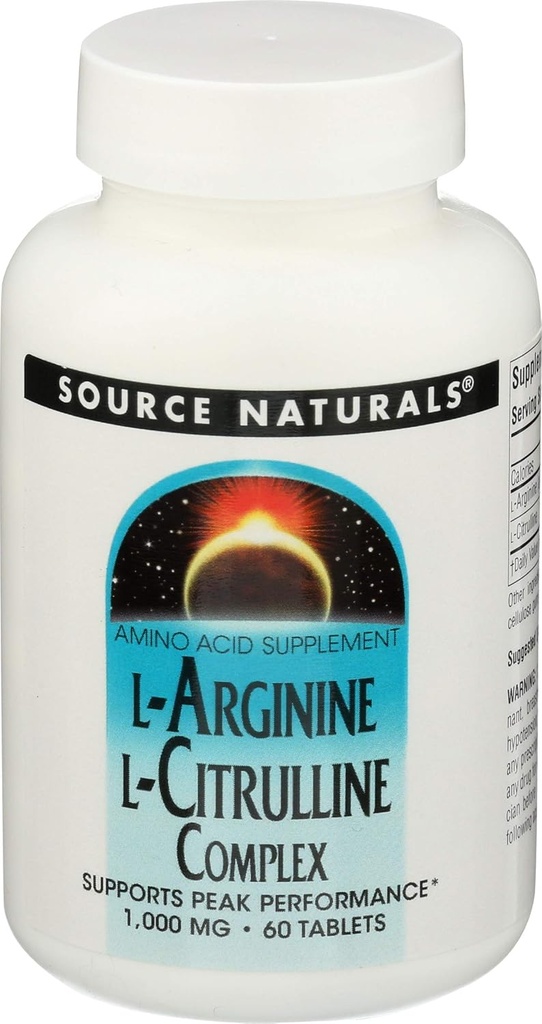 L Arginin L Citrulline Complex Source Naturals, Inc. 60 Tabs