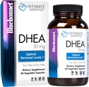 BlueBonnet Nutrition Intime Essentials DHEA 50mg, for Fertilitet Funktion og Optimal Hormone Niveauer i både mænd og kvinder *, Non- GMO, Vegan, Gluten- Free, 60 Vegetabilske kapsler, 60 Servering