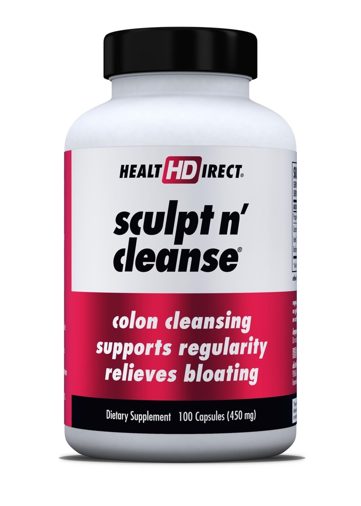 SUNDHEDSDIRECT RECEPT n 'Cleanse - Urte Colon Cleanse for fordøjelse og regelmæssighed - Natural Detox & Gut Flush Supplement - 100 Veggie Kapsler