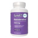 Sanar Naturals Resveratrol Supplement 500 mg - Understøtter sund aldring, kognitiv funktion, og hjerte sundhed - Plant baseret Trans Resveratrol - Vegan, ikke-GMO, 120 kapsler