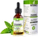 Økologisk Hamp Oil 2500mg - Ultra Premium Hamp Oil Drops 2500mg - Natural Hamp Oil Extract Tinktur - Non-GMO Ultra-Pure CO2 Ekstraherede dråber - Omega Fedtsyrer 3 6 9 - Organisk dyrket & Fremstillet i USA