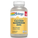 SOLARAY Calcium Magnesium Zink tillæg - med Calcium 1000mg, Magnesium 500mg - Knoglesundhed, muskelfunktion, hjerte sundhed og immunforsvar - Vegan, 60 dages garanti, 68 Servering, 275 VegCaps