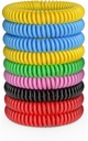 12 Pack Mosquito Armbånd, Mosquito Bands til voksne og børn med individuel indpakning & DEET Gratis, Natural og vandtæt armbånd Citronella Armbånd til Camping Vandring