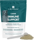 Dr. Bill 's Canine immunforsvaret Support 124; øger hundeimmunitet og sundhed med Colostrum, Beta glucan, Tyrkiet Tail Mushroom, Zink & C-vitamin