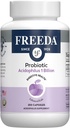 FREEDA Acidophilus Probiotic 1 Millioner CFU - Lactobacillus Acidophilus Probiotika til kvinder & mænd - Kvinder Probiotika til fordøjelsessygdomme - Gut Health Kosttilskud til kvinder og mænd (250 kapsler)