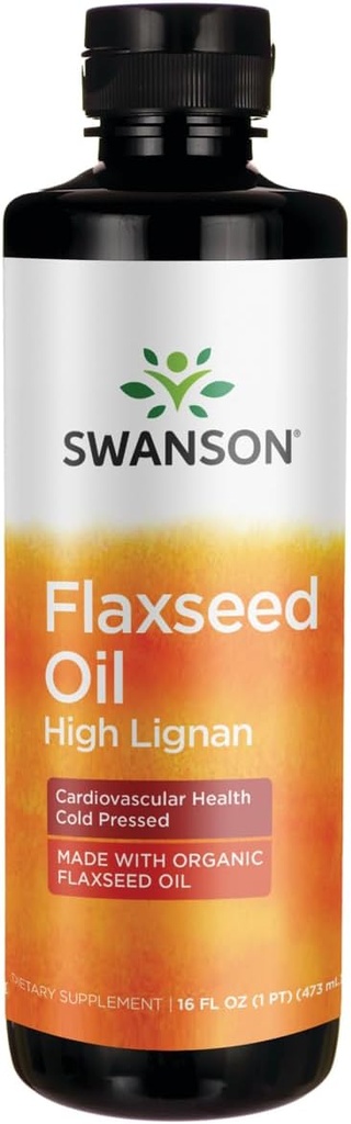 Swanson Flaxseed Oil High Lignan (Omegatru) 16 fl Ounce (473 ml) Væske