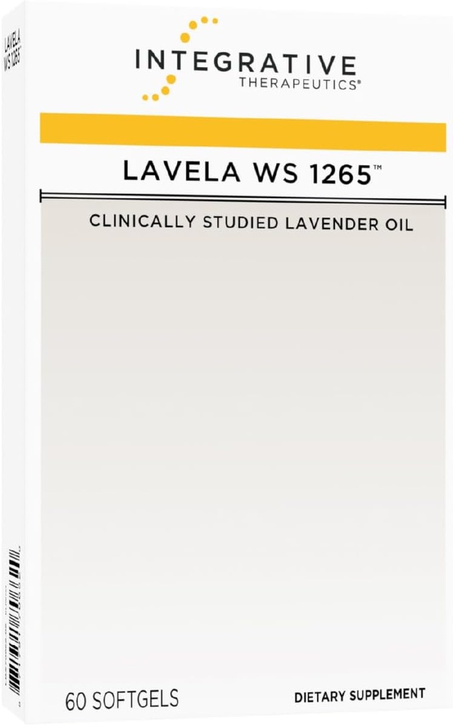Integrativ terapi Lavela WS 1265 - Lavender Essential Oil Supplement til søvn & stress support * - Dairy- Free - 60 Softgels (60 Servere)