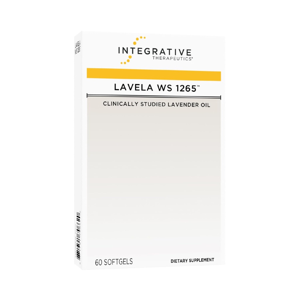 Integrative Therapeutics Lavela WS 1265 - Silexan Supplement for Sleep & Stress Support* - Lavender Essential Oil - 60 Softgels (60 Servings)