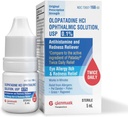 Glenmark Therapeutics Olopatadine Eye Drops for Allergier, Rødme Relief, Antihistamin Eye Drops, Allergi Relief fra Pet Dander, Pollen, Grass, Ragweed, Arbejder i minutter, Olopatadine HCl 0,1%, 5ml