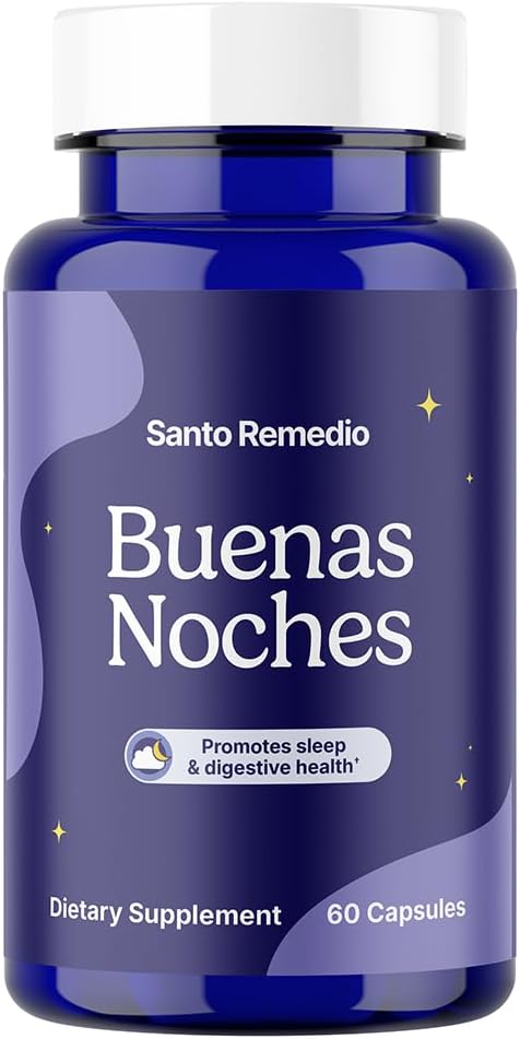 Santo Remedio Buenas Noches, fremmer søvn, understøtter fordøjelsessygdomme, Indeholder Zylaria ®, DE111 ® (Probiotika), Melatonin