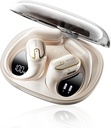 Åbne Øre Hovedtelefoner Earknopper trådløse - 5.4 Bluetooth Øre Bud med LED Digital Display IPX7 Vandtæt, Trådløse hovedtelefoner Touch Control Air Conduction Stereo lyd med 18,2 mm drivere 80H Playtime