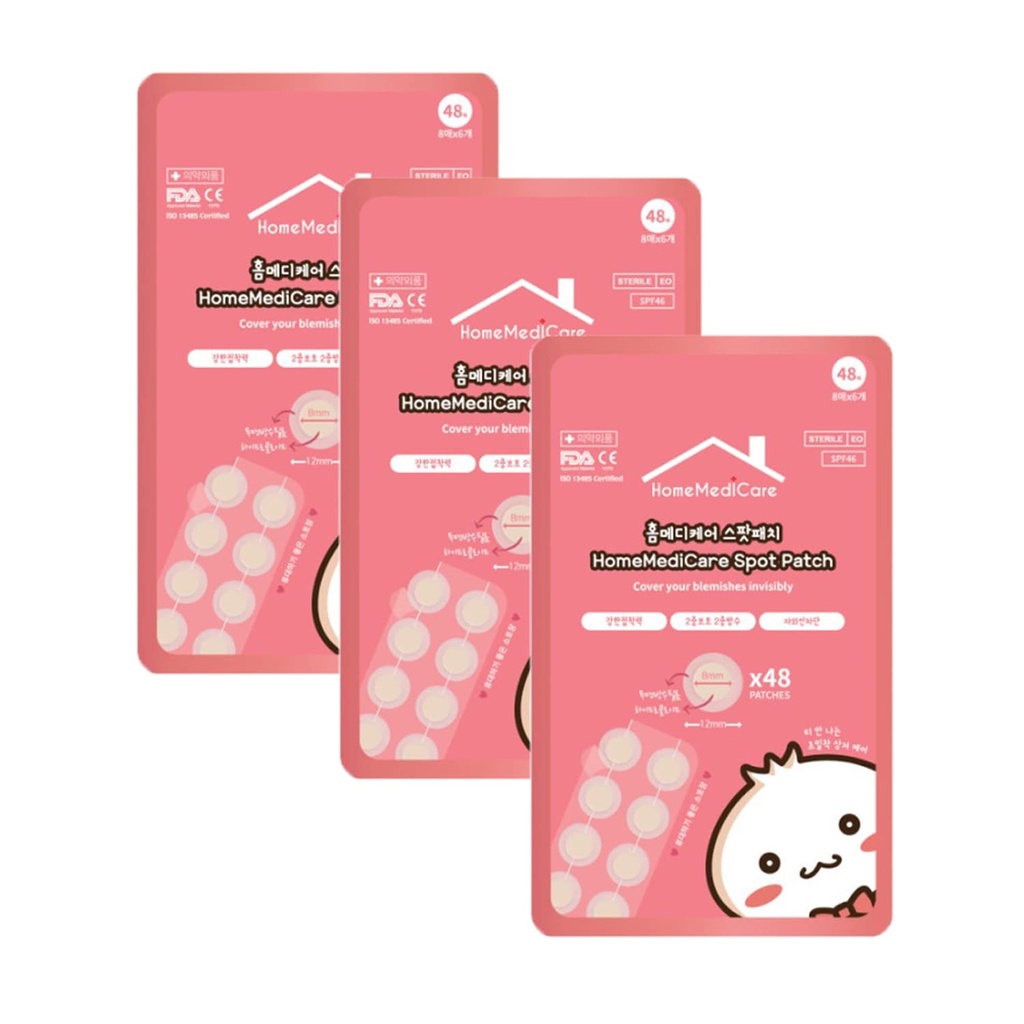 Spot Bean Homemedicare Acne Koreansk Pimple Spot Healing Patch Absoring Hydrocolloid Acne Pimple Patch SPF46 (144 Patches) Cover Blemish & Zits