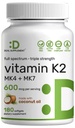 DEAL SUPPLEMENT Vitamin K2 Supplement 600mcg, 180 Coconut Oil Softgels against 124; Fuld Spektrum Høj Absorption MK- 7 & MK-4 Formler MK- 124; Knogler, Fælles, & immunforsvar - Non- GMO