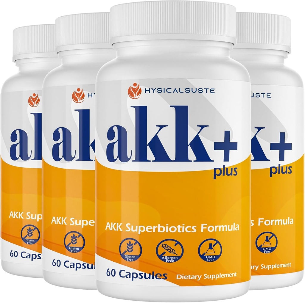 Akk + Superbiotika - 20 Millioner Afu Akkermansia Probiotisk med mælk Thistle, Taraxasterol, GLP1 Supplement, for Antioxidant, Gut, Hud Sundhed, 240 Tæl