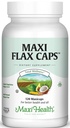 Maxi hør Caps - Økologisk hørfrø Olie, Omega 3, 6, 9 - Cold Press - Hexane Free, 700 mg - Kosher, 120 caps