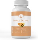 Pure Original Ingredienser Papaya Extract, Altid Pure, Ingen tilsætningsstoffer eller Fyldere, Lab Verified (100 kapsler)