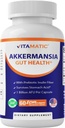 Vitamatisk Akkermansia Muciniphila Gut Health - 60 DR kapsler (forsinket frigivelse) - Fremstillet med Prebiotic Inulin Fiber