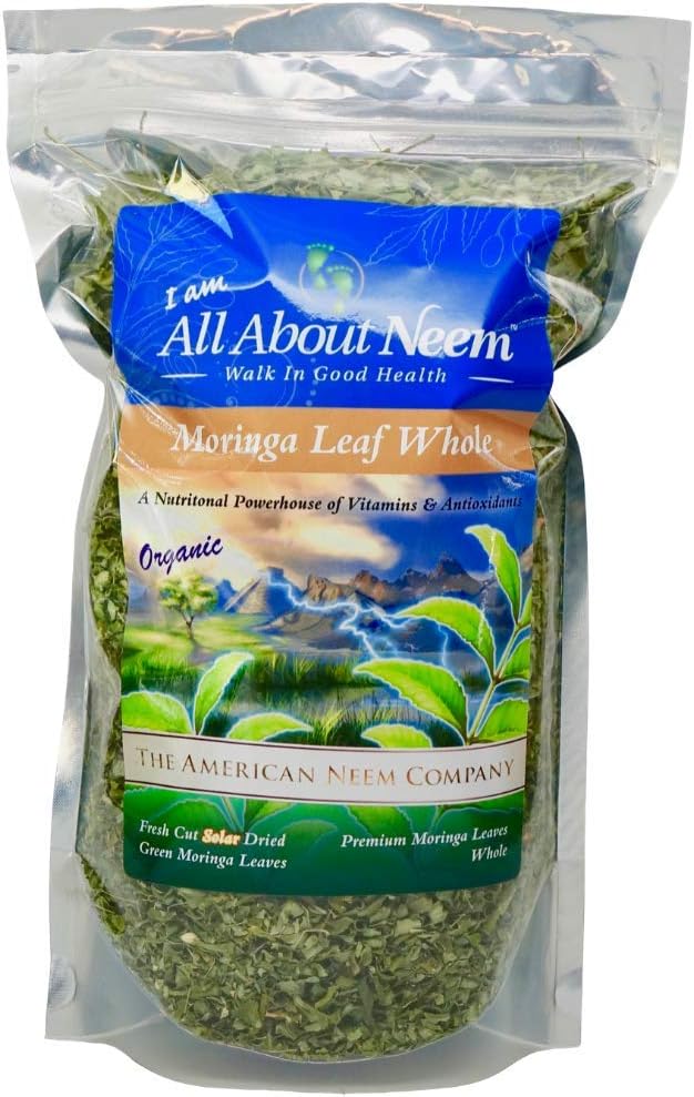 Moringa Oliefera blade, hele loose (4 oz) Fresh Hand Hånded, Boost immunsystem.