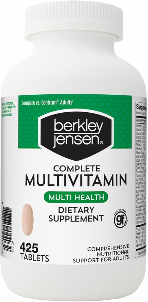 Berkley Jensen Adult Multivitamin, 425 ct.