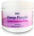 BioPure Deep Purple - All- Natural Superfruit Kosttilskud Lavet af en synergistisk Blend af Organic Acai, Organic Pomegranat, og Plum til Gut Sundhed, immunforsvar og Samlet Wellness - 100g