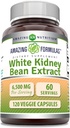 Amazing Formulas White Kidney Bean Extract 6500 Mg · 124; Vegetariske Kapsler er 124; Non-GMO-er er 124; Glutenfri er 124; Lavet i USA (1 Pack er 124; 120 Tæl)