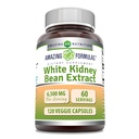 Amazing Formulas White Kidney Bean Extract 6500 Mg · 124; Vegetariske Kapsler er 124; Non-GMO-er er 124; Glutenfri er 124; Lavet i USA (1 Pack er 124; 120 Tæl)