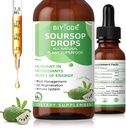 Soursop Graviola Liquid Drops: 1800mg Premium Antioxidant Support for immun sundhed fordøjelse Afslapning Sleep Vegan Gluten Free Sugar Free 1 Fl Oz 30 Day Supply