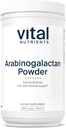 Vital Nutrients Arabinogalactan Pulver • 124; Vegan Prebiotic Fiber Supplement for GI sundhed, lever, og immunforsvar * • 124; Gluten, Dairy, Soy Free • 124; Non- GMO • 124; 300g