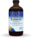 Planetariske Herbals Elderberry Fluid Extract, Fuld Spectrum 5 ml Botanisk immunforsvar - 8 Fluid oz